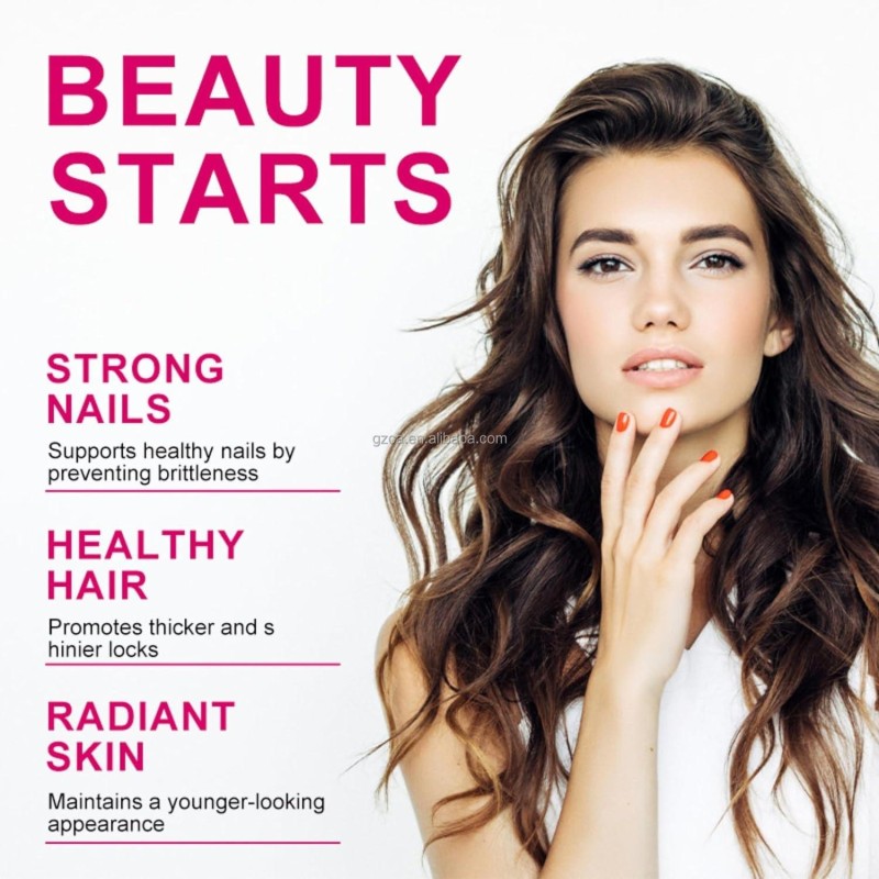 Multi Collagen Supplement Supplier - Softgel Biotin Hair Skin