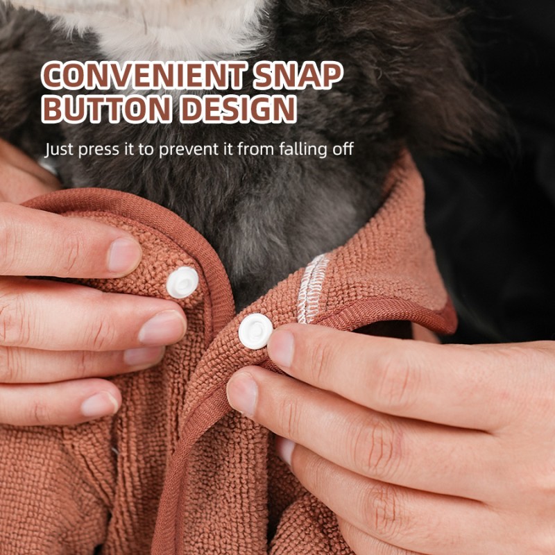 Pet Bathrobe Supplier - Quick Drying Absorbent Warm