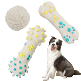 Dog Chew Toy Supplier - TPR Non-Toxic Bone Teeth Cleaning