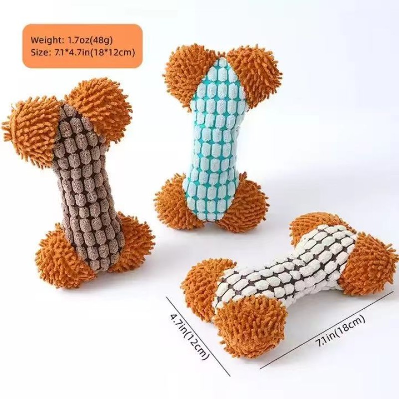Plush Dog Chew Toy Factory - Safe Non-toxic Bone Shaped