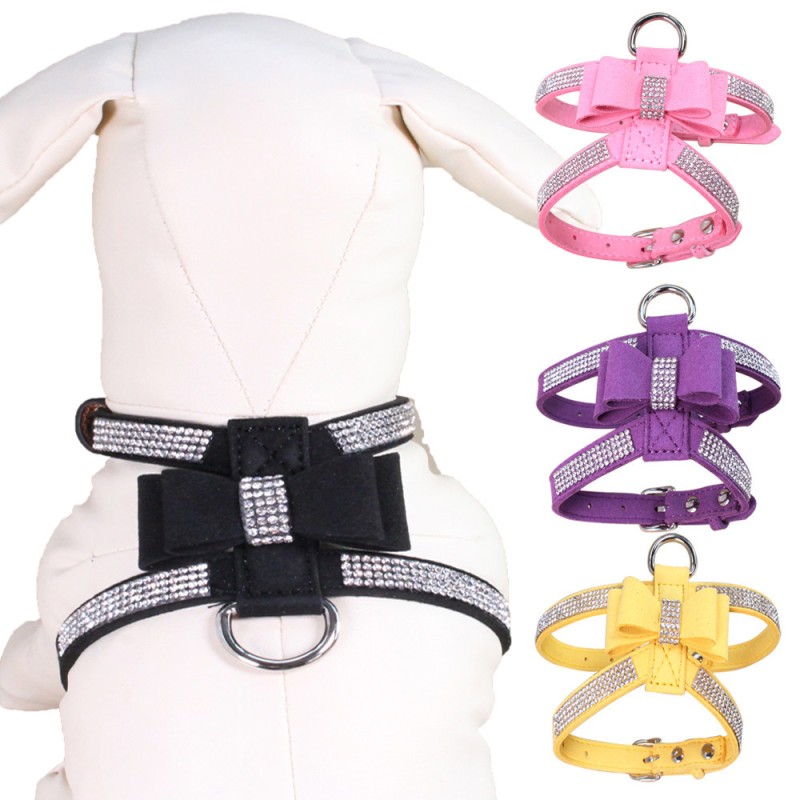 Dog Harness Manufacturer - Crystal Rhinestone Bling Nylon