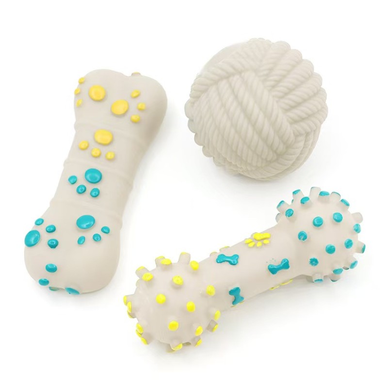 Dog Chew Toy Supplier - TPR Non-Toxic Bone Teeth Cleaning