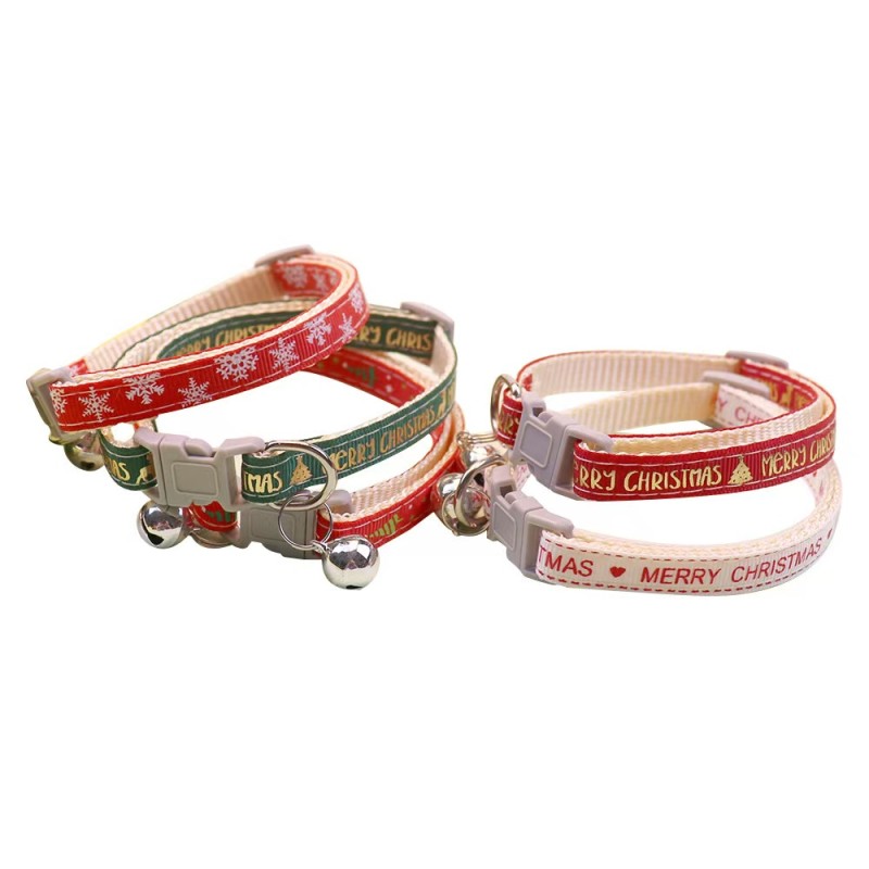 Pet Christmas Collar Factory - 5 Colors Small Medium Dogs
