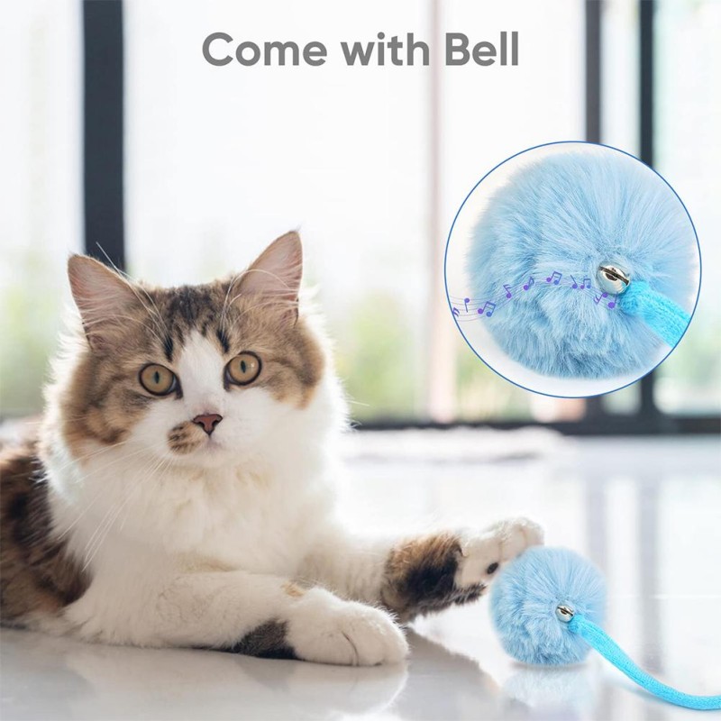 Cat Interactive Toy Supplier - Spring Plush Feather Teaser