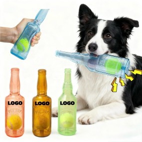 Dog Chew Toys Supplier - 2 in 1 Tennis Bottle Bite-Resistant