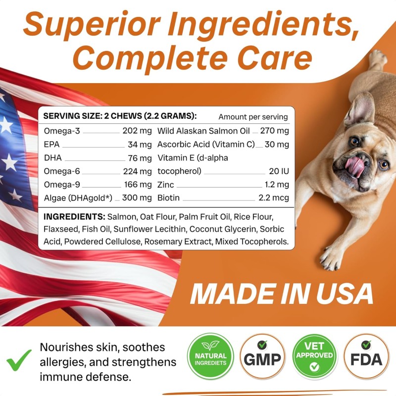 Salmon Oil for Dogs Supplier - Omega 3 Skin Coat