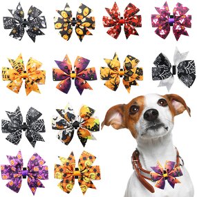 Pet Bow Tie Supplier - Halloween Hair Clips Decoration