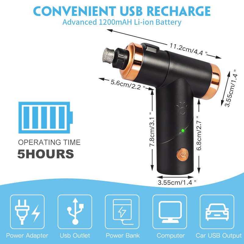 Dog Nail Grinder Manufacturer - High-speed Quiet Rechargeable
