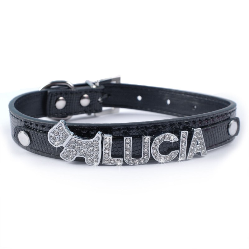Cat Collar Supplier - PU Material Bling Crystal Buckle