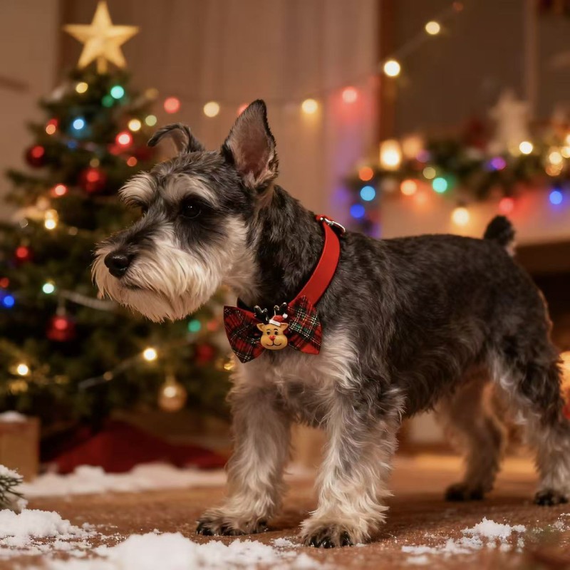 Pet Bowtie Supplier - Christmas Polyester Winter