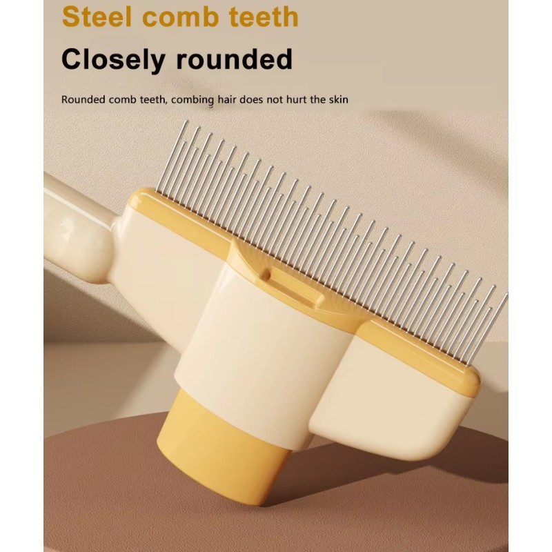 Pet Flea Comb Factory - One-Click Self-Cleaning Grooming