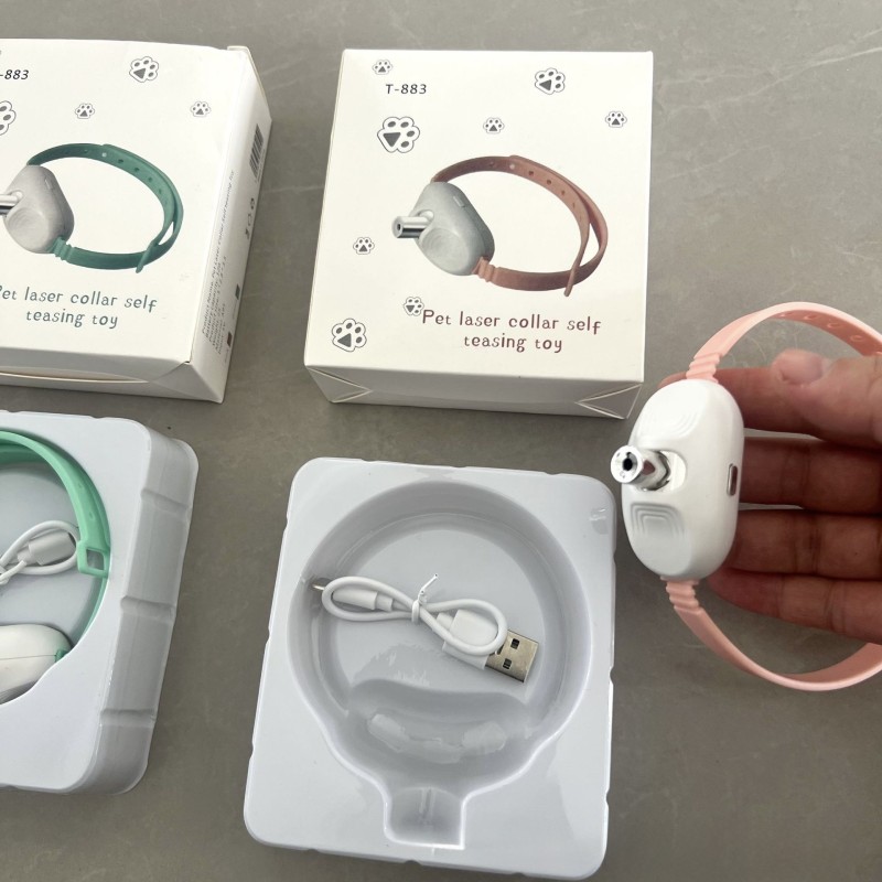 Cat Laser Toy Manufacturer - Rechargeable Silicon Collar