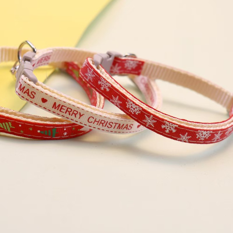Pet Christmas Collar Factory - 5 Colors Small Medium Dogs