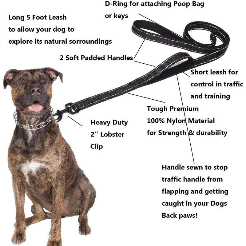 Dog Leash Supplier - Nylon Training Reflective Durable