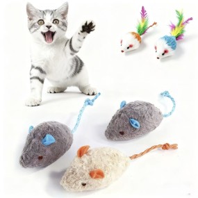Cat Mice Toys Supplier - Plush Catnip Mouse Indoor