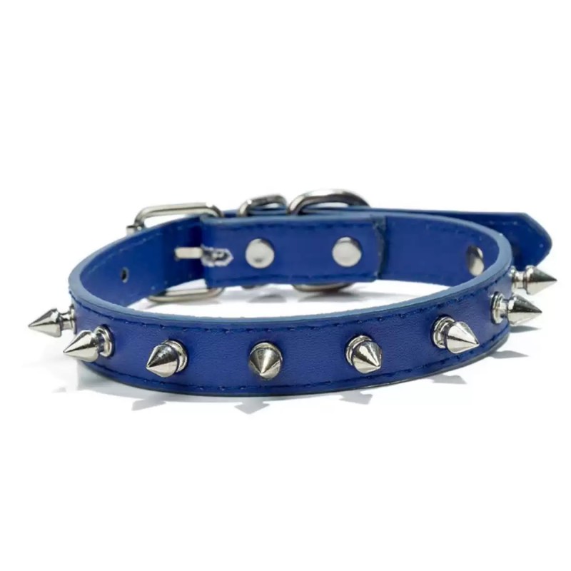 Leather Dog Collar Factory - Solid Button Closure Rivet