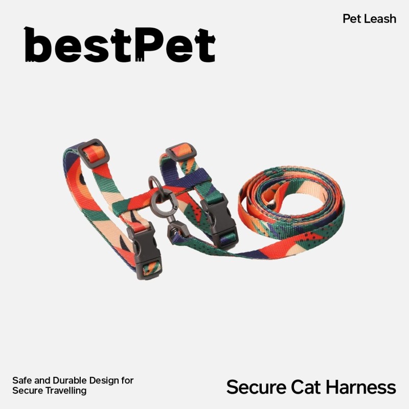 Cat Harness Set Factory - Escape Proof Adjustable Kitten