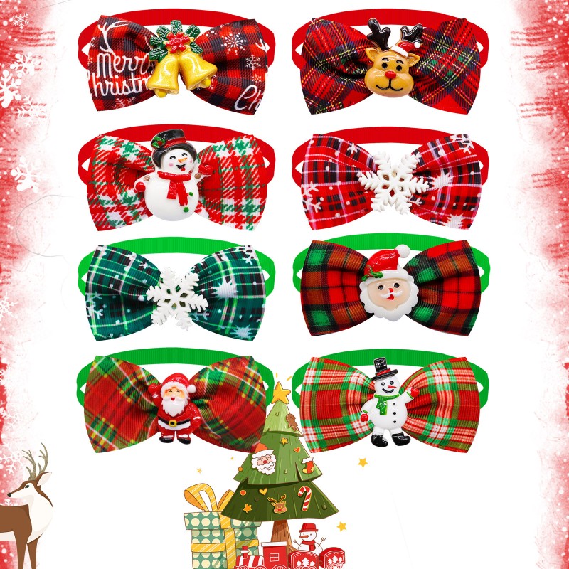 Pet Bowtie Supplier - Christmas Polyester Winter