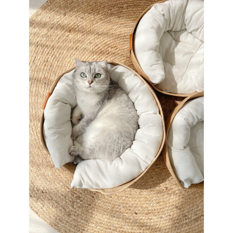 Cat Bed Manufacturer - Cotton Rope Woven Basket
