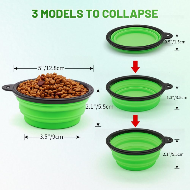 Pet Collapsible Bowl Factory - Silicone Foldable Travel Food