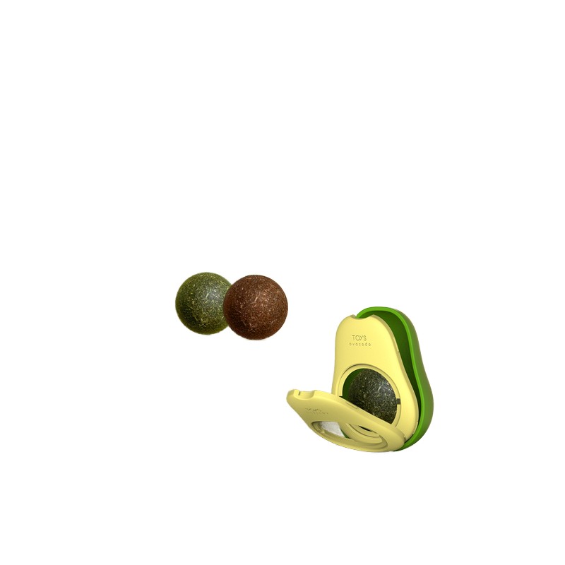 Catnip Wall Toy Manufacturer - Rotatable Avocado Safe Chew