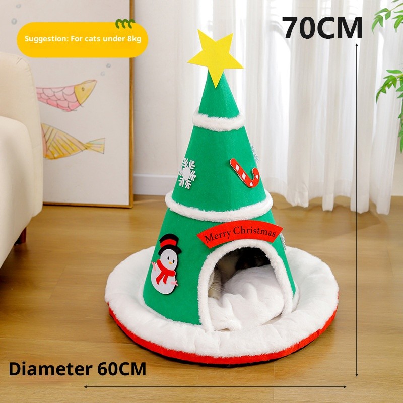 Cat Tent Bed Supplier - Christmas Tree Self-Warming