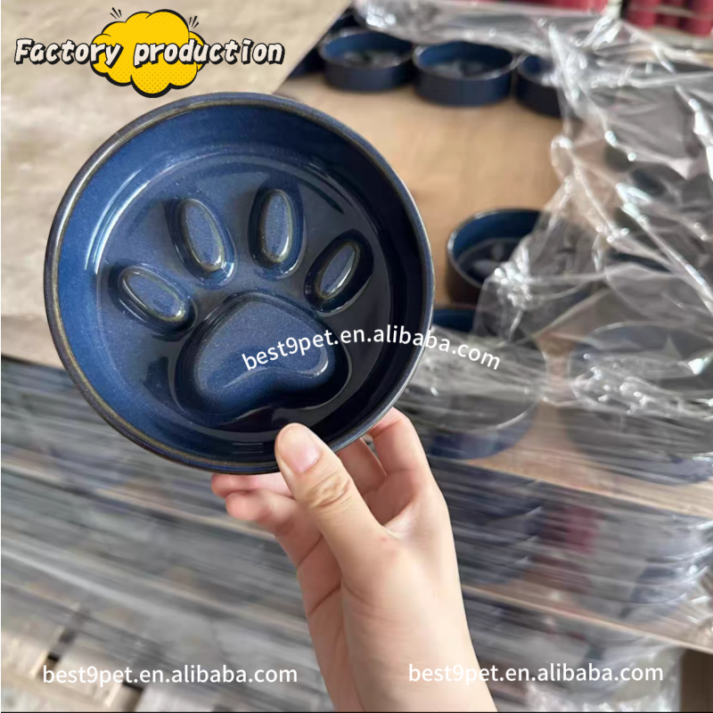 Ceramic Dog Bowl Supplier - Slow Eating Non-slip Bamboo