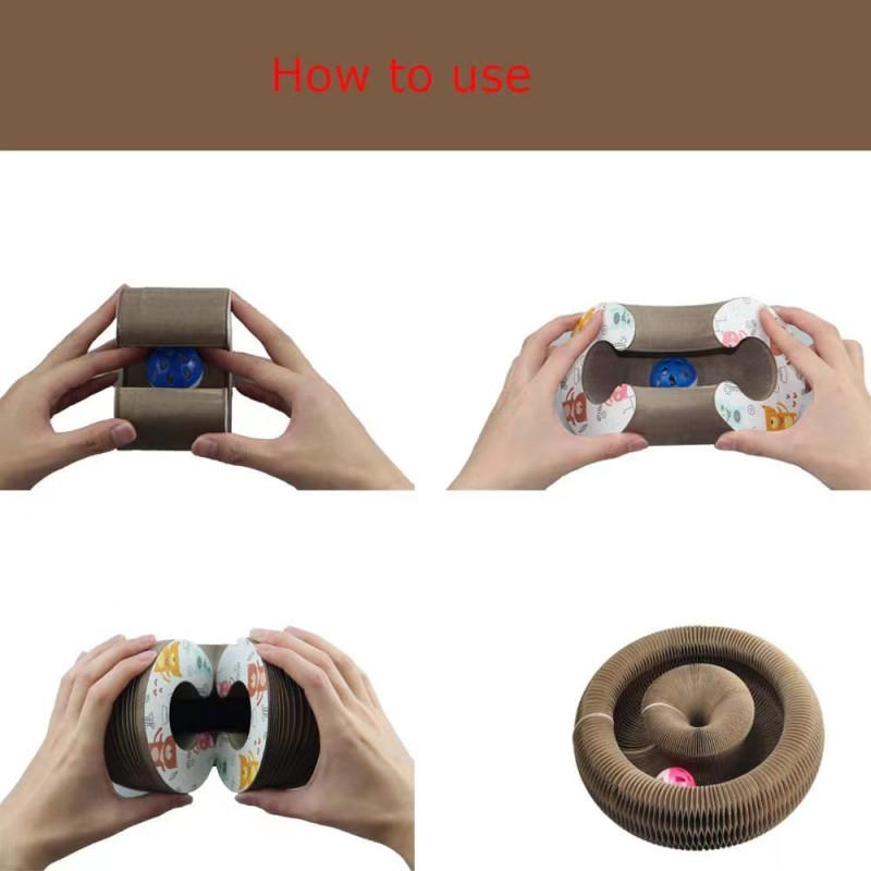 Cat Scratching Board Factory - Folding Corrugated Paper Toy