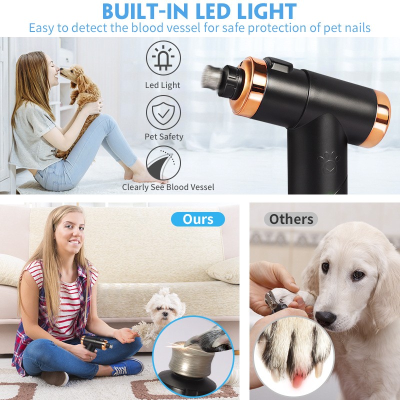 Dog Nail Grinder Manufacturer - High-speed Quiet Rechargeable