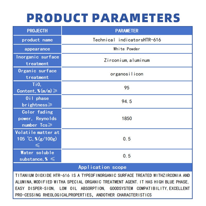 Titanium Dioxide Supplier - High Hiding Power TiO2 616 White Toner