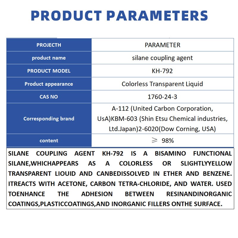 Silane Coupling Agent Factory - KH792 A1120 SH6020 Compatibility