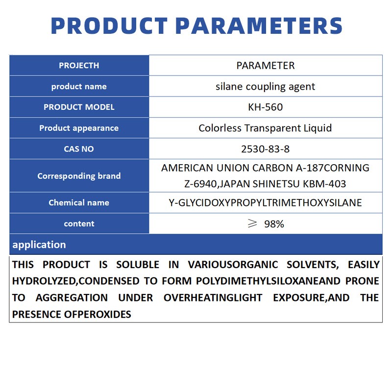 Silane Coupling Agent Supplier - KH560 A187 Z6040 Adhesion Increase