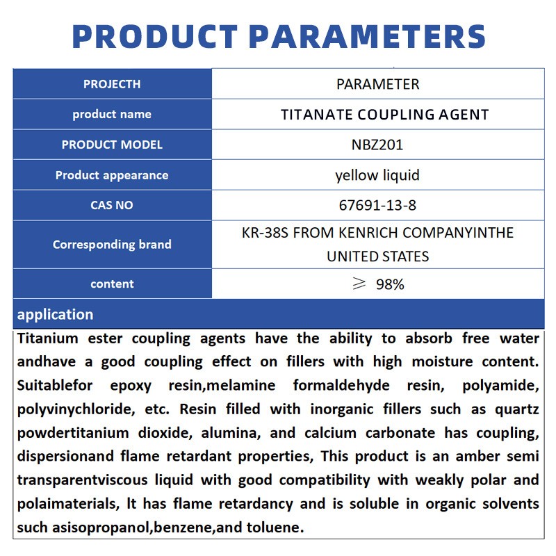 Coupling Agent Manufacturer - NDZ201 KR38S Composite Material Chemical