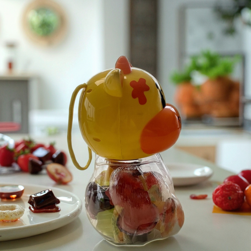 Viloe's New Fruit Jelly Cup Gift Set Flavored Animal Jar Packaging Exciting New Product Jelly Jar Cow for Children