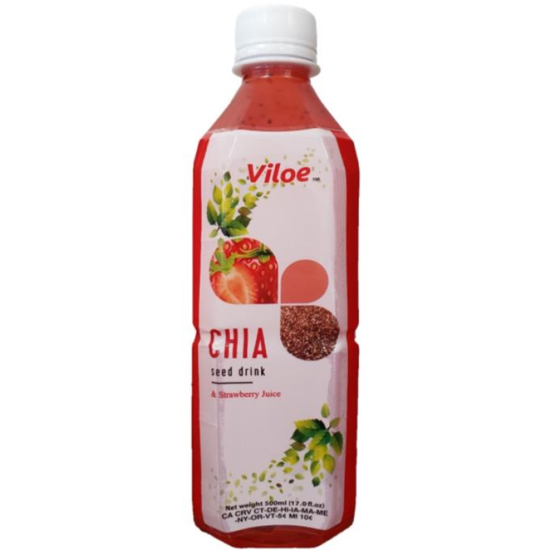 Best Quality Chia Seed With More Flavor Drink 500ML  NFC MADE From Vietnam Food and Beverage Manufacturer OEM  and ODM