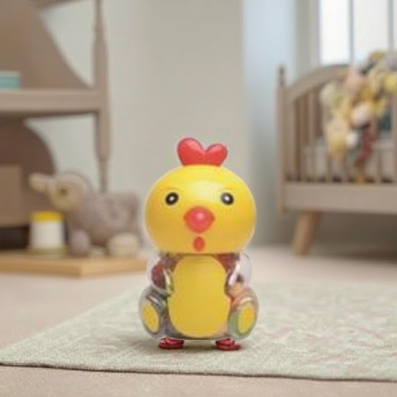 Halal Snacks Rooster Bottled Jelly Cup Fruit Flavor Jelly Candy Chicken Modeling Pack Jello Pudding Wholesale ODM OEM Factory