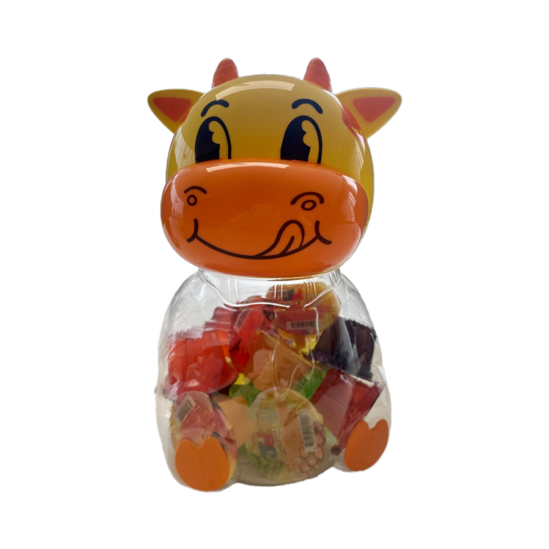 Viloe's New Fruit Jelly Cup Gift Set Flavored Animal Jar Packaging Exciting New Product Jelly Jar Cow for Children