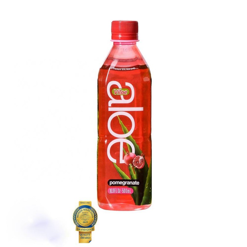 Viloe Aloe Vera Juice Soft Drink Low Sugar Mango Coconut Flavors Bottle Packaging Pineapple Guava Pomegranate Puree Flavors