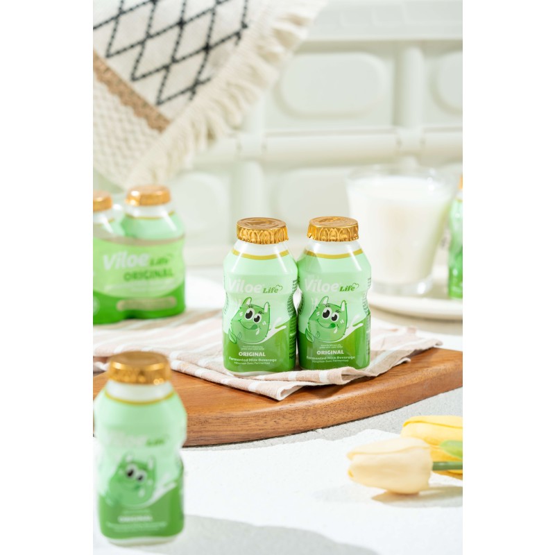 Viloe Life Original Flavor Lactobacillus Drink 100ml*4 Pack Unique and Refreshing Taste Bottle Packaging