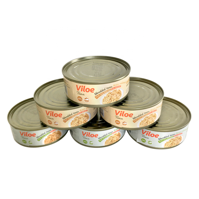 Viloe Instant Seafood Canned Skipjack Fish Shredded Light Tuna in Oil