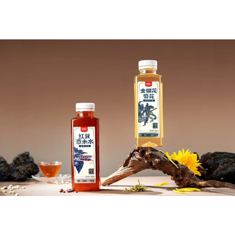 Sugar-Free Honeysuckle and Chrysanthemum Flower Infused Plant Drink Liquorice Other Beverages in Bottle Packaging