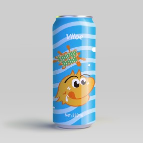 Viloe Low Sugar Original Energy Drink 330ML Sleek Can with Taurine Dried Sweet Flavored Beverage for Adults Box Packaging
