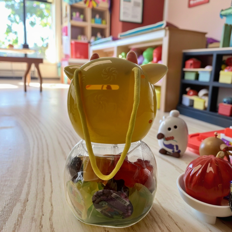 Viloe's New Fruit Jelly Cup Gift Set Flavored Animal Jar Packaging Exciting New Product Jelly Jar Cow for Children