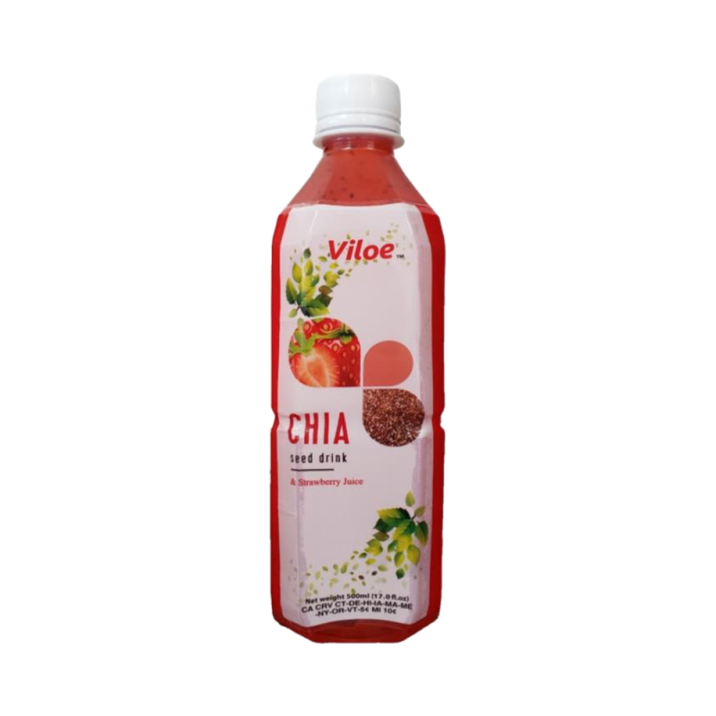 Vietnamese Food and Beverage Best Quality 500ML NFC Chia Seed Drink Flavored OEM and ODM Other Beverages Strawberry Flavor
