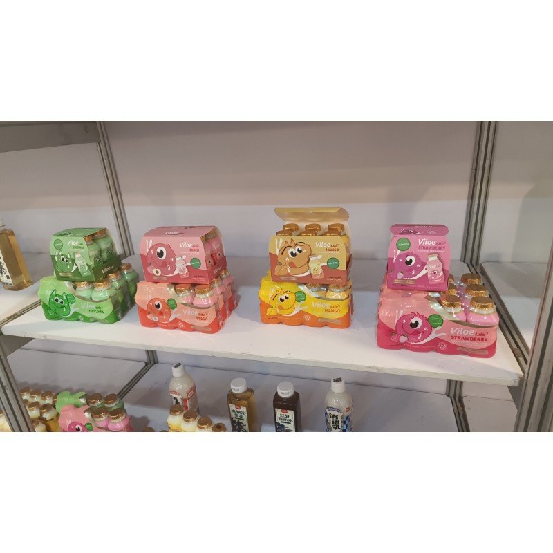 Viloe Life Original Flavor Lactobacillus Drink 100ml*4 Pack in Bottles with Strawberry Peach Mango Flavors Other Beverages