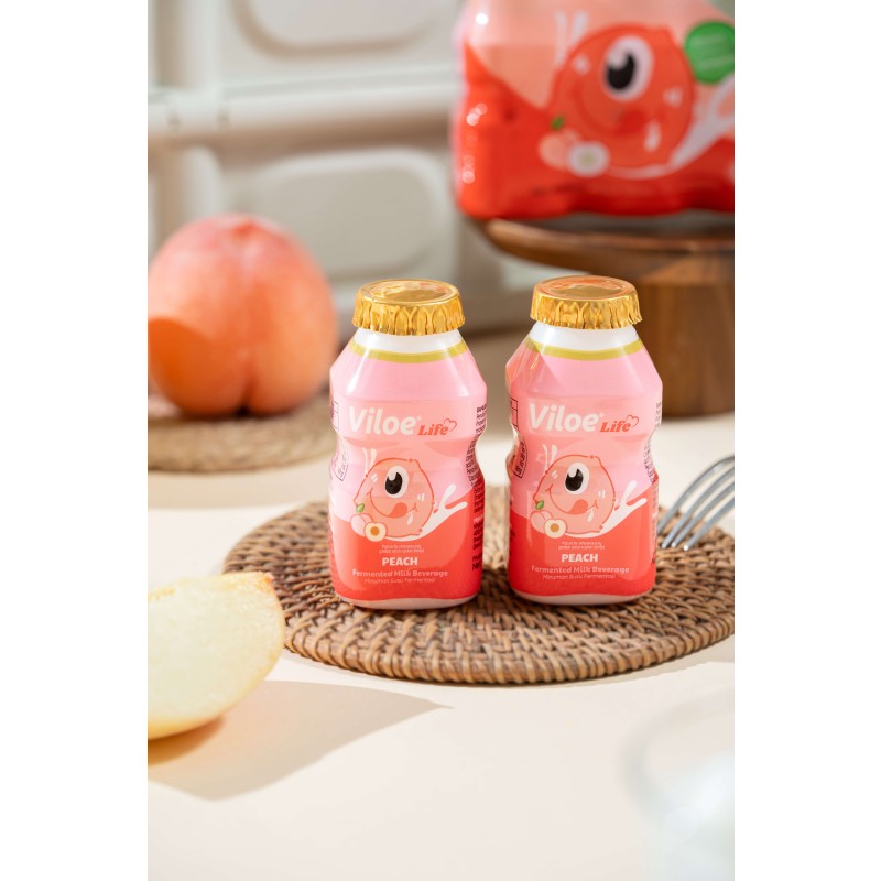 Viloe Life Original Flavor Lactobacillus Drink 100ml*4 Pack in Bottles Primary Mango & Peach Flavored Other Beverages