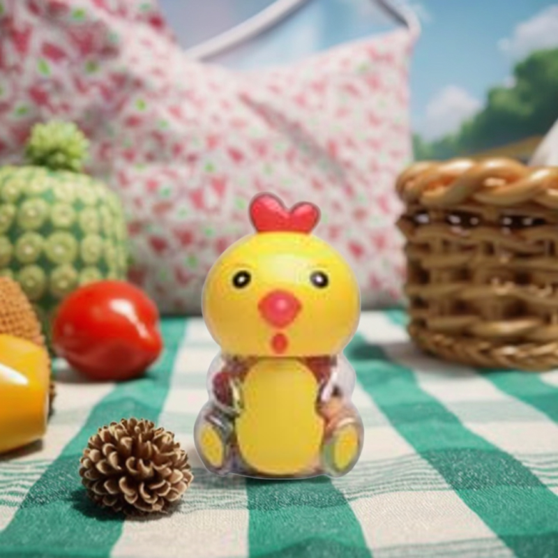 Halal Snacks Rooster Bottled Jelly Cup Fruit Flavor Jelly Candy Chicken Modeling Pack Jello Pudding Wholesale ODM OEM Factory