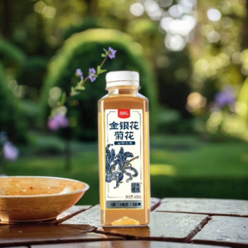 Sugar-Free Honeysuckle & Chrysanthemum Infused Beverages Plant Drink Liquorice Other Beverages in Bottle Packaging