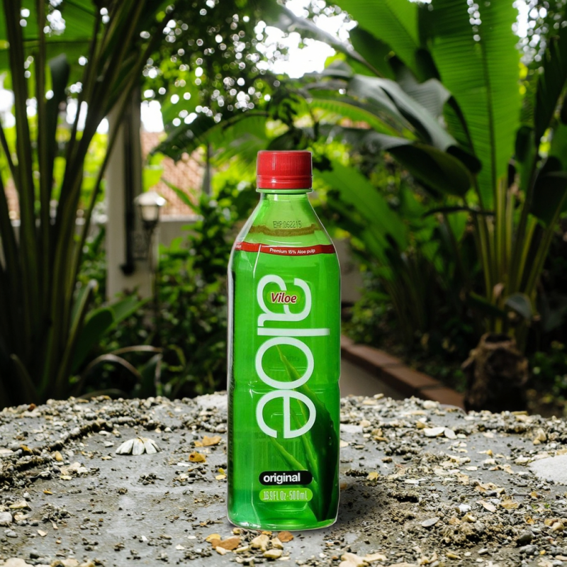 Viloe 10% Plant Base Aloe Juice Drink Pomegranate Mango Guava Flavored Colored Sweet Pineapple Taste Bottle Blended Sugar