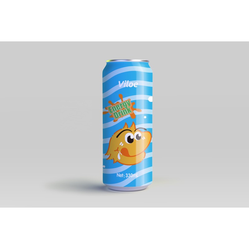 Viloe Fruity Orange Soda 330mL Carbonated Beverage Cool Refreshing Soft Drinks with Sparkling Water Flavored with Fresh Oranges